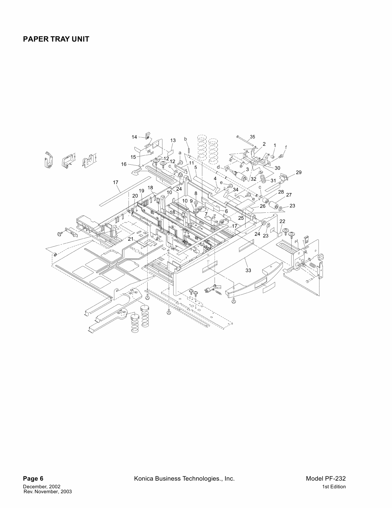 Konica-Minolta Options PF-232 Parts Manual-5